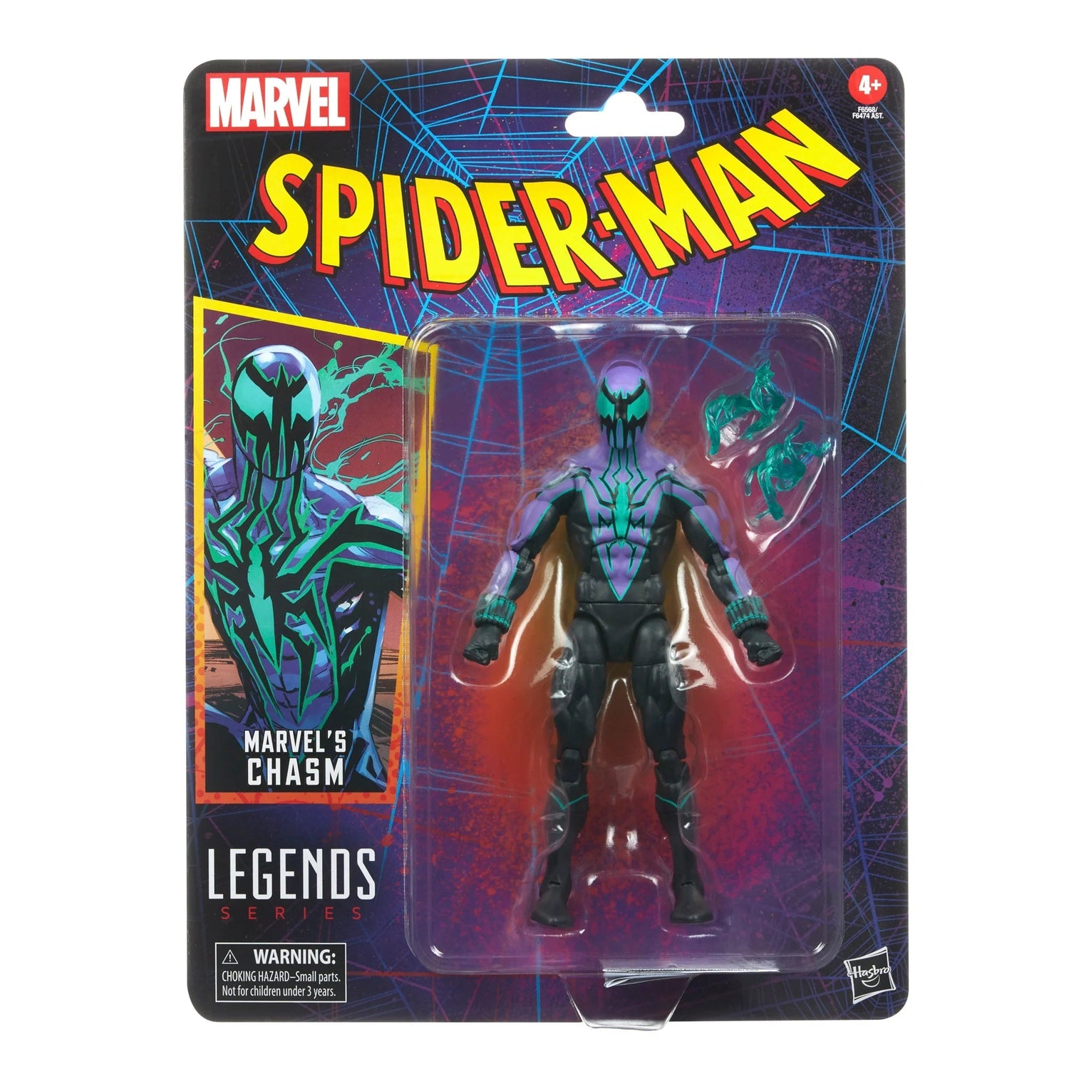 Spider-Man Retro Marvel Legends Chasm Hasbro